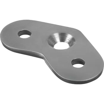 Zábradlí Destička pod madlo, 135° Destička pod madlo, 135°, madlo O48,3 mm, nerez. ocel 304, kartáčovaná