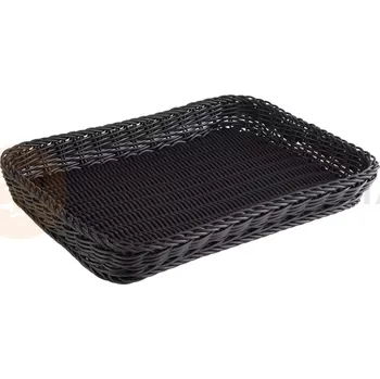 Košík na pečivo 40 x 30 cm, černý | APS, Profi Line