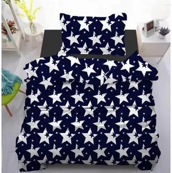 Povlečení BAVLNĚNÉ POVLEČENÍ 140x200/70x90 cm - STARS