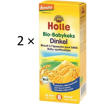Holle BIO Špaldové sušenky pro děti 2 × 150g