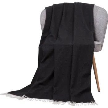 deka SCANquilt vlněný pléd MERINOS uni černá střední 130 x 200 cm