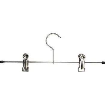 Ramínko Chromové ramínko na kalhoty s klipy TORO