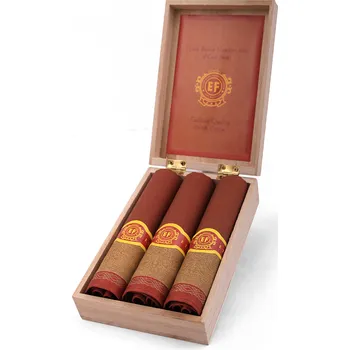 Látkový kapesník Luxusní Pánské kapesníky 3 ks - DOUTNÍKY TMAVÉ - Dárkové dřevěné balení