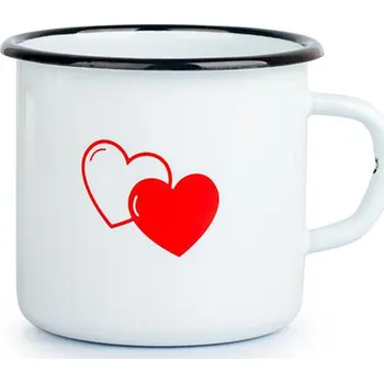 Smaltovaný hrnek TORO 370ml srdce