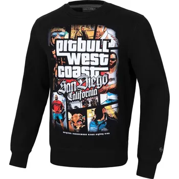 Pánské oblečení PitBull West Coast - pánská mikina MOST WANTED černá 2XL