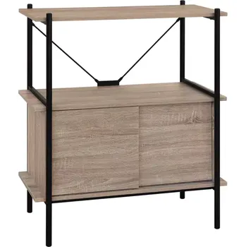 police Knihovna 1 police + skříňka LOFT dub - SLEVA 3% s kodem radost25