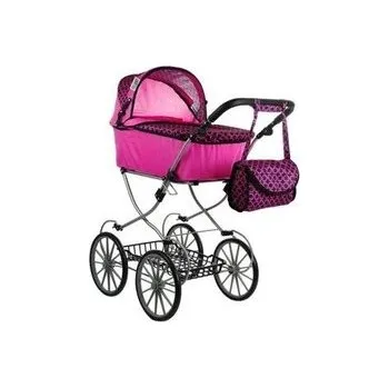 Panenka Leantoys Wózek dla lalek Alice Retro z torbą