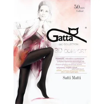 Dámské punčochy Neprůhledné punčochy Gatta Satti Matti 50 den Velikost: L, Barva: Černá