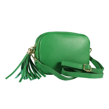 Kabelka NovaKabelka.cz Kožená italská crossbody kabelka Bala Verde