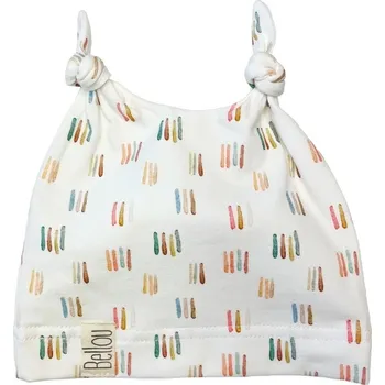 Kojenecká čepice BELLOU Čepička Nubby Stripes Neutral Velikost (od výrobce): 6 - 12 m.