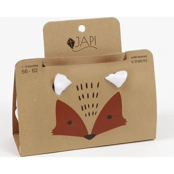 Dámské punčochy JAPI Punčochy s kšandami bílé Velikost (od výrobce): 68/74