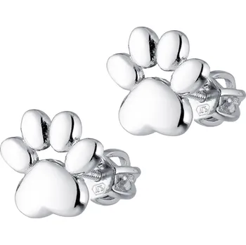 Náušnice NUBIS® Stříbrné šroubovací náušnice tlapky - NB-3534