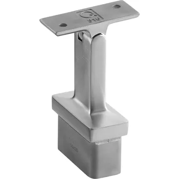 Konzole pro madlo, nastavitelná, Square Line, Konzole pro madlo, nastavitelná, Square Line, 60x30x2,6 mm, pro ploché madlo, nerez. ocel 316, kartáčovaná