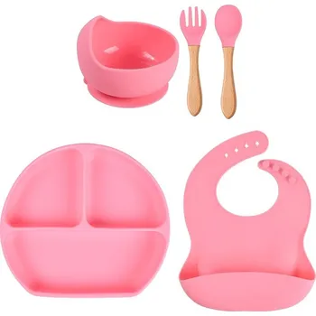 dětská jídelní sada MARTONS Kikiri Jídelní sada 5-dílná Růžová