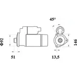 MAHLE Startér MAO MS 886 + DOPRAVA ZDARMA!