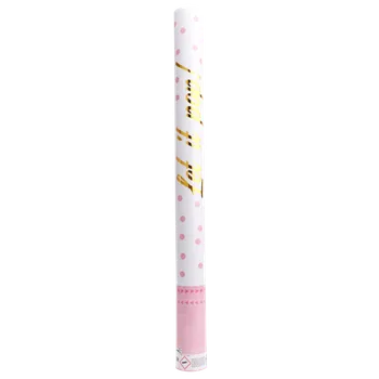 Konfeta Amscan Konfety vystřelovací Let it pop! - růžové 60 cm