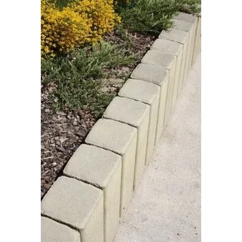 Zahradní obrubník BEST Palisáda URIKO výška 1000 mm, 160x160 mm přírodní