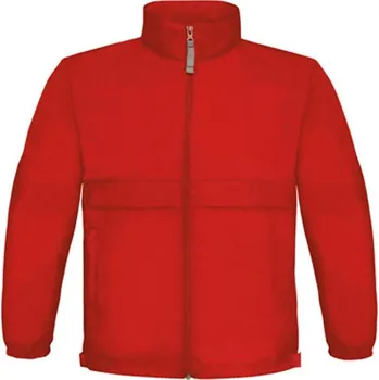 Dívčí bunda B&amp;C Jacket Sirocco Dětská jarní bunda JK950 Red 3/4 (98/104)