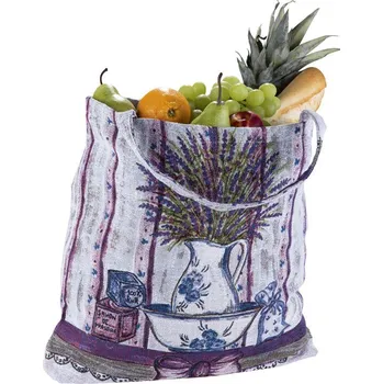 decoDoma Textilní nákupní taška LEVANDULE