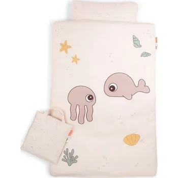 Povlečení DONE BY DEER Povlečení Jelly & Wally (Junior) růžové