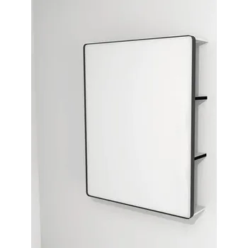 Zrcadlo LED zrcadlo do koupelny s osvětlením Devo Sonus 2.0 75,5 x 94 cm IP 44 bílá/černá SO2-LUPL75x94-F01