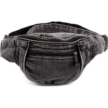 Ledvinka STONEWASH šedá