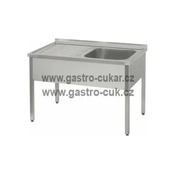 Nerezový dřez Dřez - mycí stůl - nádoba vpravo, velikost 1000x600x850 (dřez 500x500x300mm)