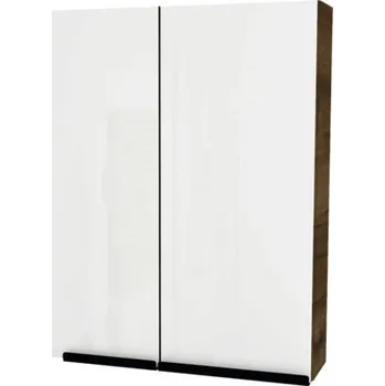 Koupelnový nábytek Zrcadlová skříňka bez osvětlení Devo Etna 2.0 pravá 60 x 16 x 70 cm tobacco pacific walnut