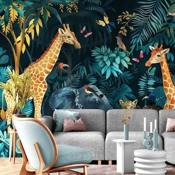 Tapeta Dovido Samolepící tapeta zvířata z džungle