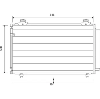 Výparník klimatizace Kondenzátor, klimatizace VALEO 814211
