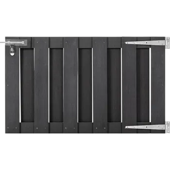 vidaXL Marketos Zahradní branka WPC 100 x 60 cm šedá