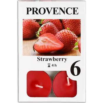 Svíčka Čajová svíčka PROVENCE 6ks jahoda
