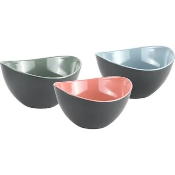 KESPER Sada tří misek na ovoce a saláty, melamin, mix barev 20 × 12 × 11cm
