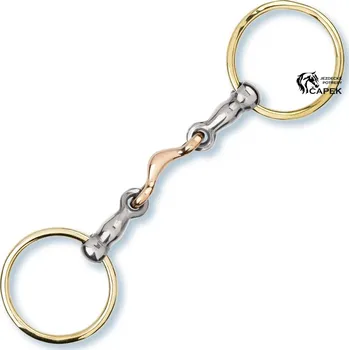 Udidlo pro koně Stihlo 2x lomené Stübben -ICELANDIC 12MM- - 12,5cm