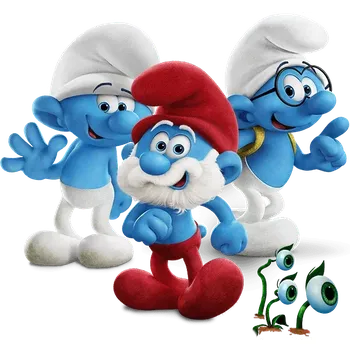 Nášivka NAŽEHLOVAČKA - Šmoulí parta 1