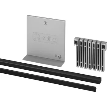 Zábradlí Sada gum a klínů, fixní, Easy Glass Pro Sada gum a klínů, fixní, Easy Glass Pro, délka 5000 mm, pro laminované sklo 17,52 mm (8-1,52-8)