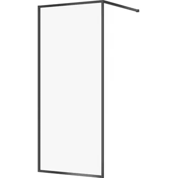 CERSANIT - Sprchový kout WALK-IN LARGA ČERNÉ 90X200 TRANSPARENT SKLO S932-138