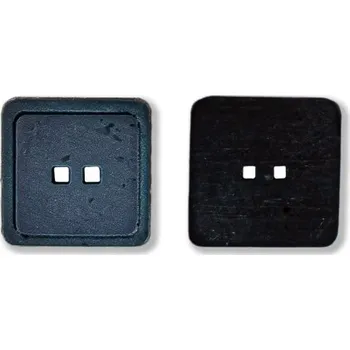 Knoflík Knoflík tm.modrý čtverec 13283/24/9 - Modrá, 12 mm