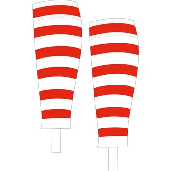 Saller STRIPE Stulpny bez ponožek BARVA: 420 bílá-červená, Velikost: JUNIOR Profesionální stulpny bez ponožek