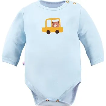 Kojenecký body Eevi Body dlouhý rukáv Cars&Bears MODRÁ - 86