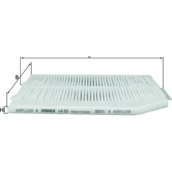 Kabinový filtr Filtr, vzduch v interiéru KNECHT LA 23