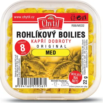 Boilies CHYTIL Rohlíkový boilies 8 mm, 22 g PŘÍCHUŤ: Kukuřice