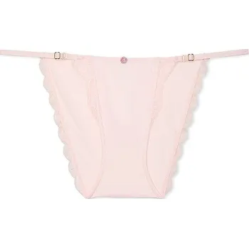 Kalhotky Victoria's Secret dámské klasické kalhotky Adjustable Lace z luxusní kolekce růžové L