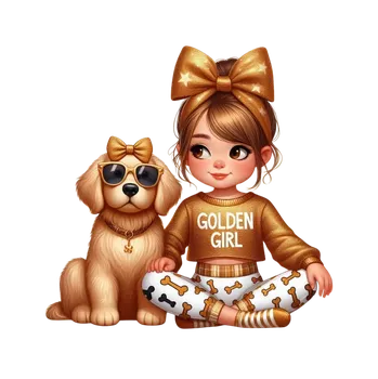 Nášivka NAŽEHLOVAČKA - Holčička s pejskem