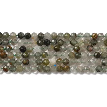 Dětské navlékací korálky Lodolit fasetovaný 4 mm (návlek 37 cm)