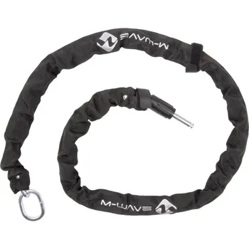 Zámek na kolo Lanko zámku M-Wave 5,5x1400mm prodlužovací černý