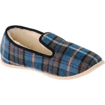 Dámské žabky Bačkory s tichým došlapem kostka námořnická modrá 44