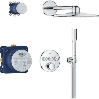 Sprchový set Grohe Precision Smartcontrol sprchová sada pod omítku s termostatem s dešťovou sprchou chrom 34874000