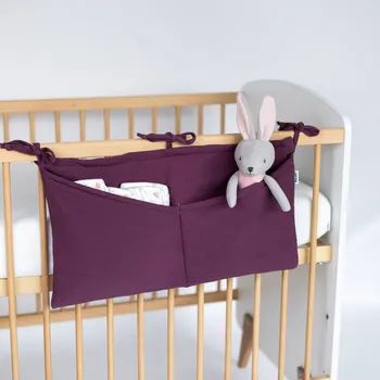 Příslušenství pro dětskou postel a kolébku Tulimese Kapsář mušelínový vínový