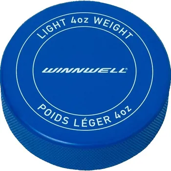 Puk Hokejový puk Winnwell modrý JR odlehčený s logem, modrá Winnwell